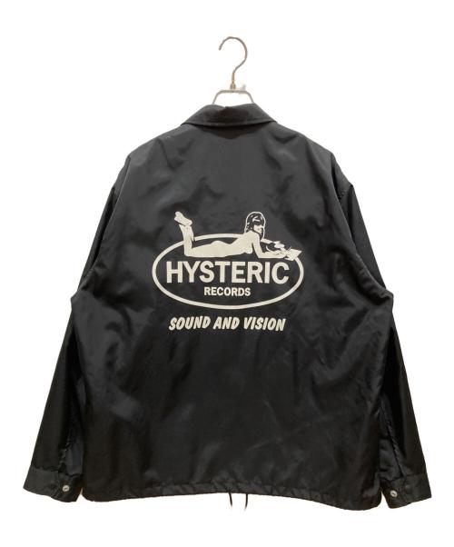 Hysteric Glamour（ヒステリックグラマー）Hysteric Glamour (ヒステリックグラマー) HYSTERIC RECORDS コーチジャケット ブラック サイズ:SIZE Lの古着・服飾アイテム
