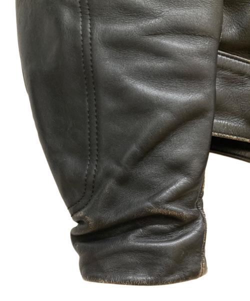 VANSON（バンソン）VANSON (バンソン) レザーライダースジャケット ブラック サイズ:SIZE38の古着・服飾アイテム