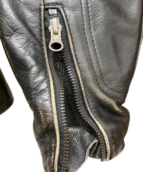 VANSON（バンソン）VANSON (バンソン) レザーライダースジャケット ブラック サイズ:SIZE38の古着・服飾アイテム