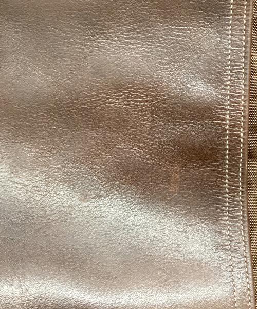 flap berry（フラップベリー）Flap Berry (フラップベリー) 鷹狩切替ワークパンツ インディゴ×ブラウン サイズ:SIZE 36の古着・服飾アイテム