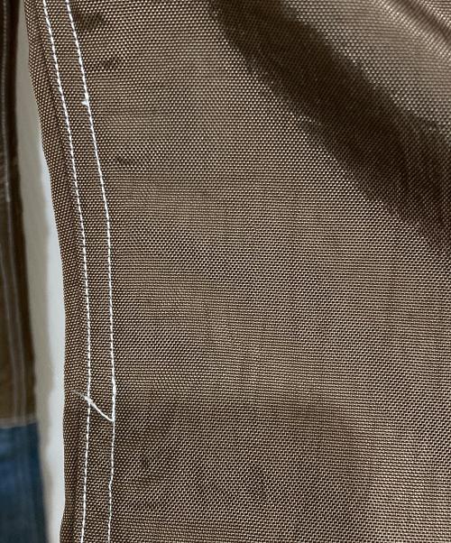 flap berry（フラップベリー）Flap Berry (フラップベリー) 鷹狩切替ワークパンツ インディゴ×ブラウン サイズ:SIZE 36の古着・服飾アイテム