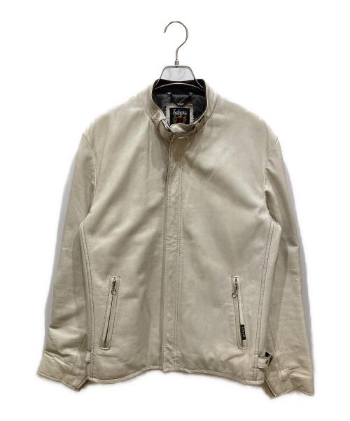 Schott（ショット）Schott (ショット) シングルライダースジャケット ホワイト サイズ:SIZE XLの古着・服飾アイテム