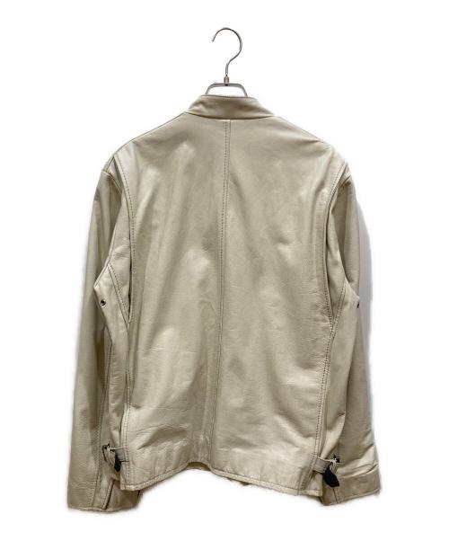 Schott（ショット）Schott (ショット) シングルライダースジャケット ホワイト サイズ:SIZE XLの古着・服飾アイテム