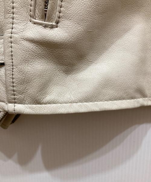 Schott（ショット）Schott (ショット) シングルライダースジャケット ホワイト サイズ:SIZE XLの古着・服飾アイテム
