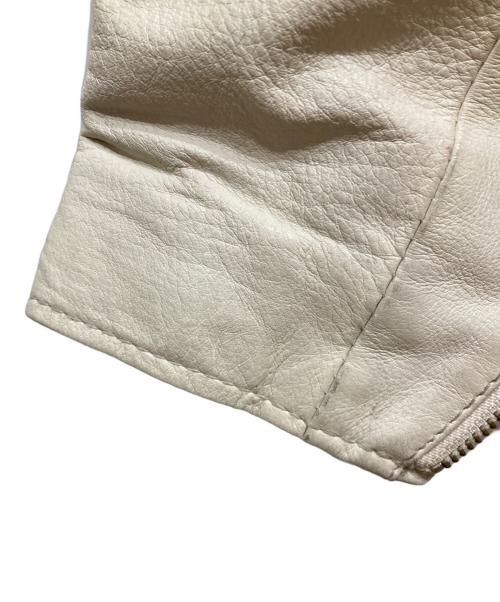 Schott（ショット）Schott (ショット) シングルライダースジャケット ホワイト サイズ:SIZE XLの古着・服飾アイテム