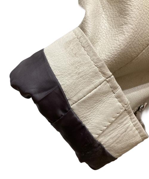 Schott（ショット）Schott (ショット) シングルライダースジャケット ホワイト サイズ:SIZE XLの古着・服飾アイテム