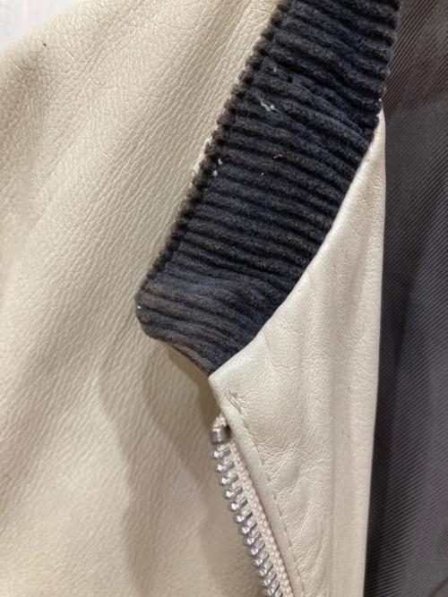 Schott（ショット）Schott (ショット) シングルライダースジャケット ホワイト サイズ:SIZE XLの古着・服飾アイテム