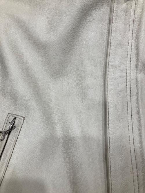 Schott（ショット）Schott (ショット) シングルライダースジャケット ホワイト サイズ:SIZE XLの古着・服飾アイテム