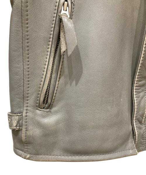Schott（ショット）Schott (ショット) クラシックレザージャケット グレー サイズ:SIZE Lの古着・服飾アイテム