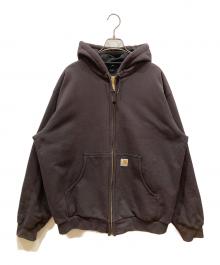 CarHartt（カーハート）の古着「裏サーマルジップパーカー」｜ブラック