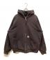 CarHartt（カーハート）の古着「裏サーマルジップパーカー」｜ブラック