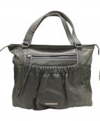 BURBERRYバーバリー）の古着「エンボス加工レザートートバッグ」｜グレー
