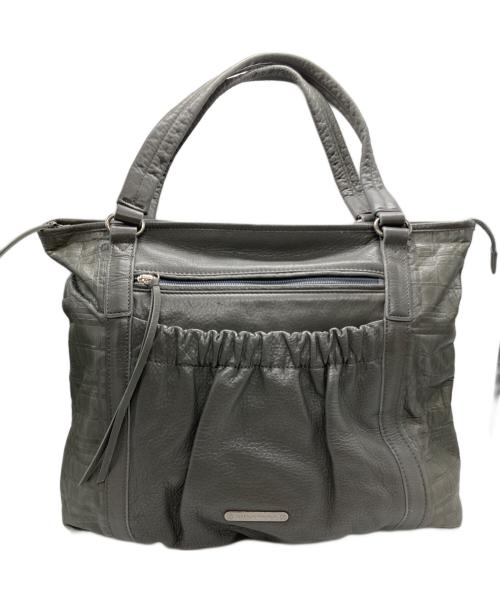 BURBERRY（バーバリー）BURBERRY (バーバリー) エンボス加工レザートートバッグ グレーの古着・服飾アイテム