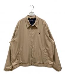 POLO RALPH LAUREN（ポロ・ラルフローレン）の古着「ロゴ刺繍スイングトップ」｜ベージュ