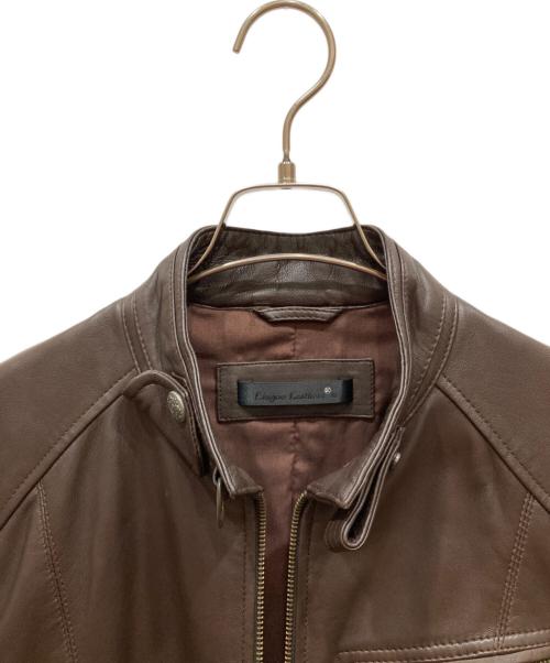 Liugoo Leathers（リューグーレザーズ）LIUGOO LEATHERS (リューグーレザーズ) ラムレザージャケット ブラウン サイズ:SIZE Mの古着・服飾アイテム