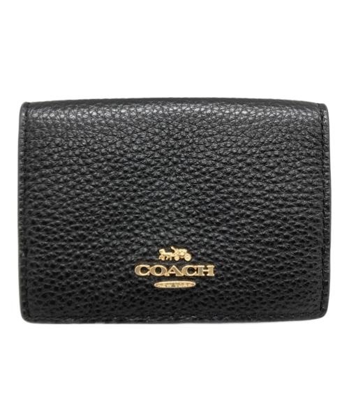 COACH（コーチ）COACH (コーチ) 3つ折り財布 ブラックの古着・服飾アイテム
