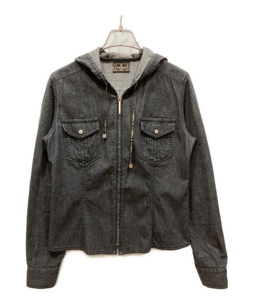 FENDI（フェンディ）FENDI (フェンディ) フーデットシャツ グレー サイズ:SIZE 40の古着・服飾アイテム