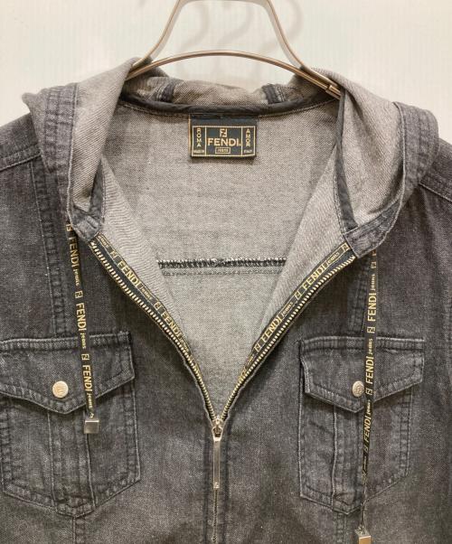 FENDI（フェンディ）FENDI (フェンディ) フーデットシャツ グレー サイズ:SIZE 40の古着・服飾アイテム
