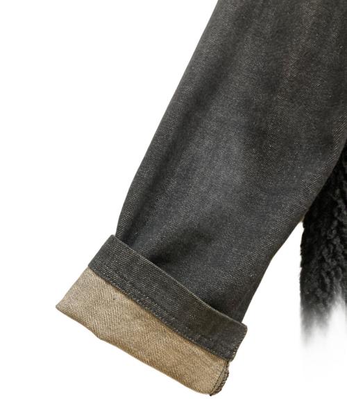 NEIGHBORHOOD（ネイバーフッド）NEIGHBORHOOD (ネイバーフッド) ボアデニムカバーオール ブラック サイズ:SIZE Mの古着・服飾アイテム