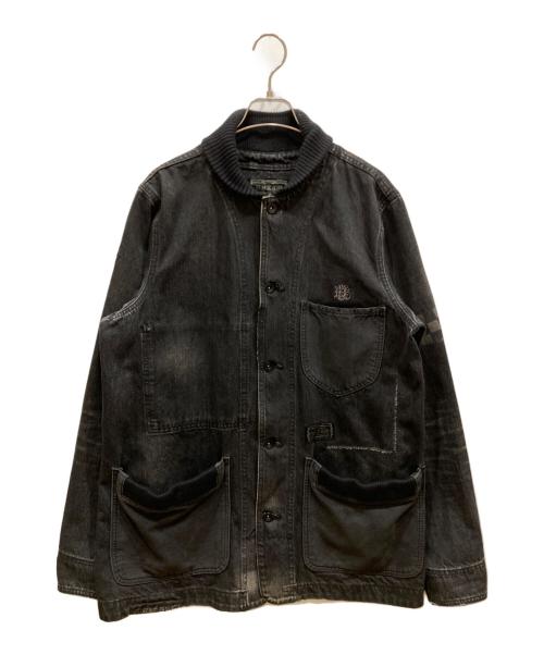 NEIGHBORHOOD（ネイバーフッド）NEIGHBORHOOD (ネイバーフッド) デニムカバーオール ブラック サイズ:SIZE Lの古着・服飾アイテム