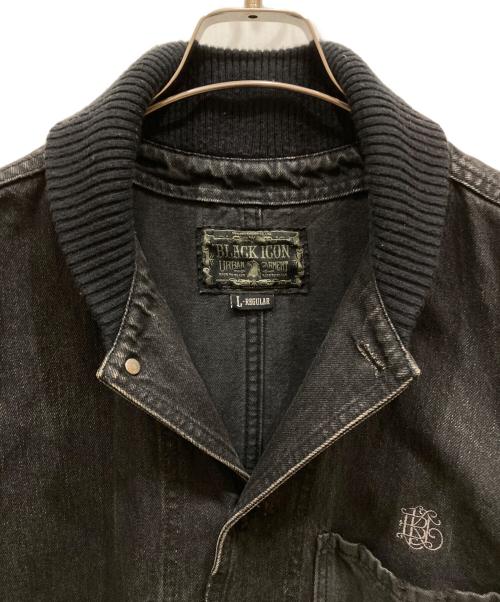 NEIGHBORHOOD（ネイバーフッド）NEIGHBORHOOD (ネイバーフッド) デニムカバーオール ブラック サイズ:SIZE Lの古着・服飾アイテム