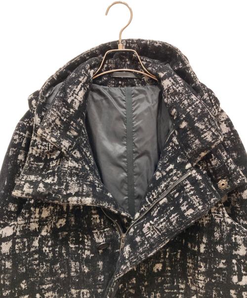 GIORGIO ARMANI（ジョルジオアルマーニ）GIORGIO ARMANI (ジョルジオアルマーニ) ツイード中綿ジャケット ブラック サイズ:SIZE 50の古着・服飾アイテム