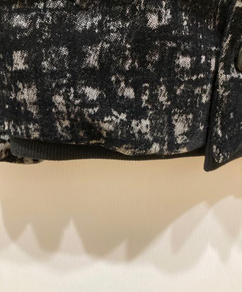 GIORGIO ARMANI（ジョルジオアルマーニ）GIORGIO ARMANI (ジョルジオアルマーニ) ツイード中綿ジャケット ブラック サイズ:SIZE 50の古着・服飾アイテム