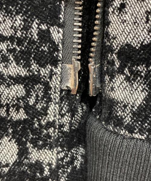 GIORGIO ARMANI（ジョルジオアルマーニ）GIORGIO ARMANI (ジョルジオアルマーニ) ツイード中綿ジャケット ブラック サイズ:SIZE 50の古着・服飾アイテム