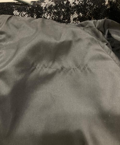 GIORGIO ARMANI（ジョルジオアルマーニ）GIORGIO ARMANI (ジョルジオアルマーニ) ツイード中綿ジャケット ブラック サイズ:SIZE 50の古着・服飾アイテム