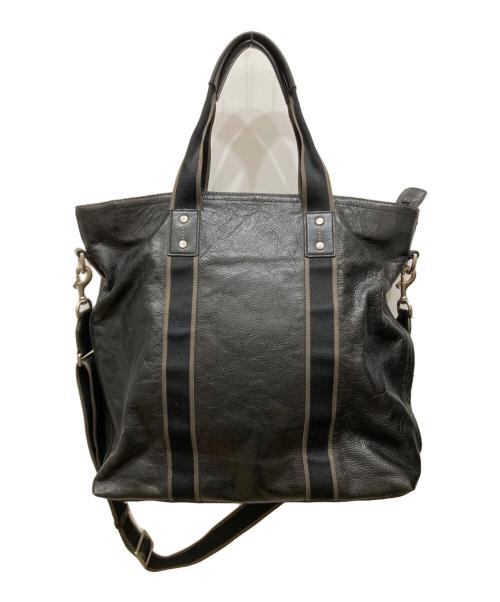 COACH（コーチ）COACH (コーチ) Heritage Web Leather Utility Tote ブラックの古着・服飾アイテム
