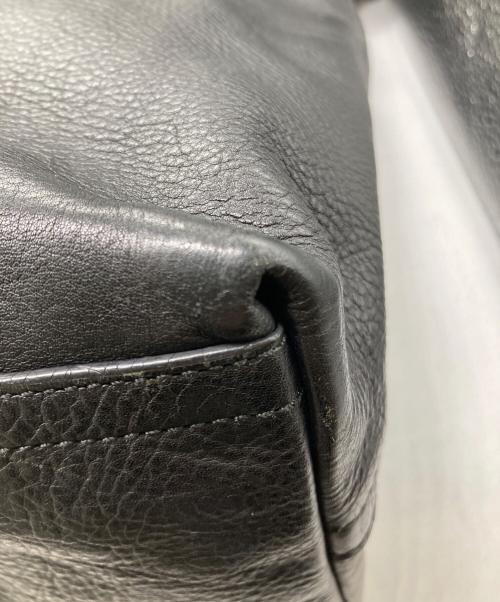 COACH（コーチ）COACH (コーチ) Heritage Web Leather Utility Tote ブラックの古着・服飾アイテム
