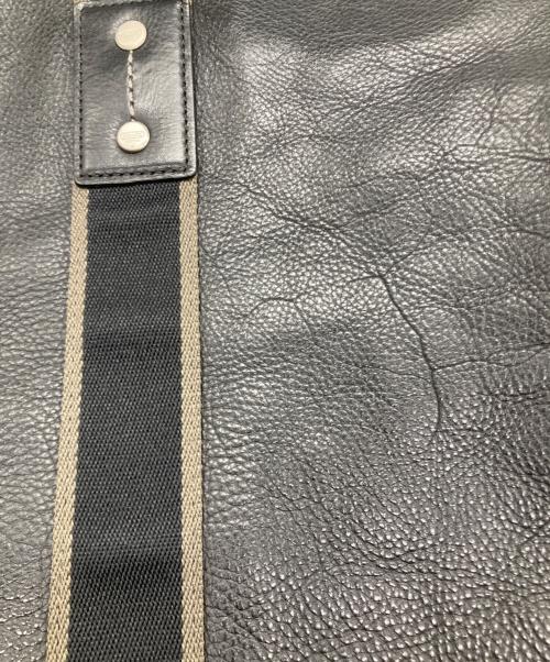 COACH（コーチ）COACH (コーチ) Heritage Web Leather Utility Tote ブラックの古着・服飾アイテム