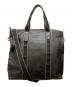 COACH（コーチ）の古着「Heritage Web Leather Utility Tote」｜ブラック