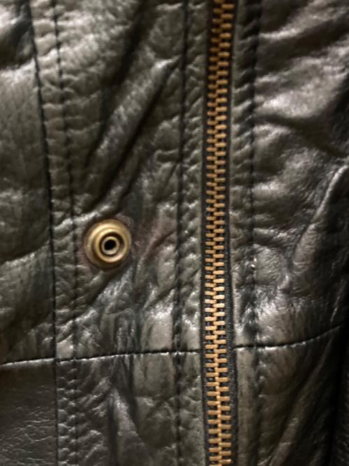 GHEZZI（ゲッツィ）GHEZZI (ゲッツィ) レザージャケット ブラック サイズ:SIZE 48の古着・服飾アイテム