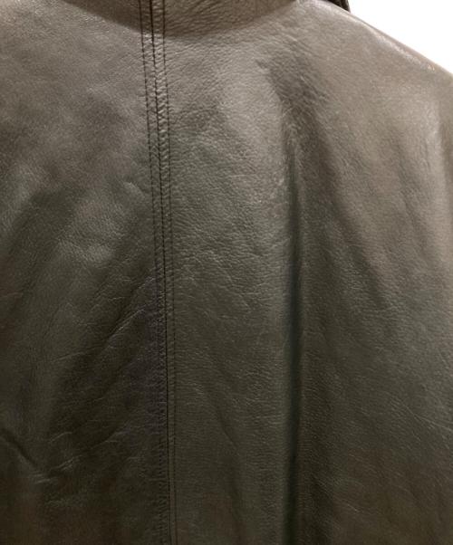 GHEZZI（ゲッツィ）GHEZZI (ゲッツィ) レザージャケット ブラック サイズ:SIZE 48の古着・服飾アイテム