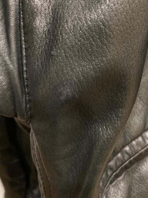 GHEZZI（ゲッツィ）GHEZZI (ゲッツィ) レザージャケット ブラック サイズ:SIZE 48の古着・服飾アイテム