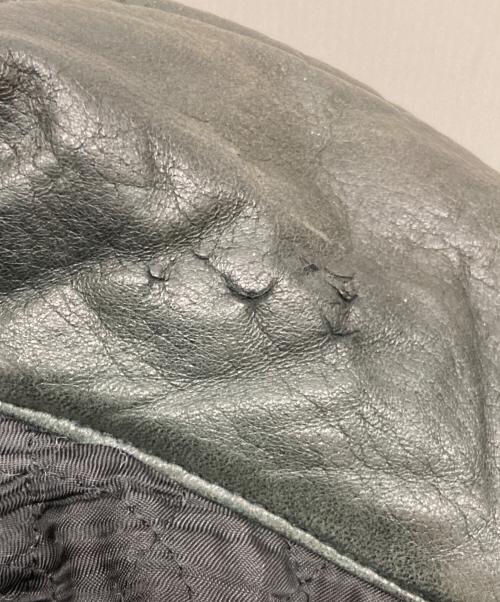 GHEZZI（ゲッツィ）GHEZZI (ゲッツィ) レザージャケット ブラック サイズ:SIZE 48の古着・服飾アイテム