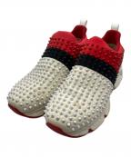 Christian Louboutinクリスチャン・ルブタン）の古着「SPIKE-SOCK FLAT NEOPRENE TRICOLORE」｜ホワイト