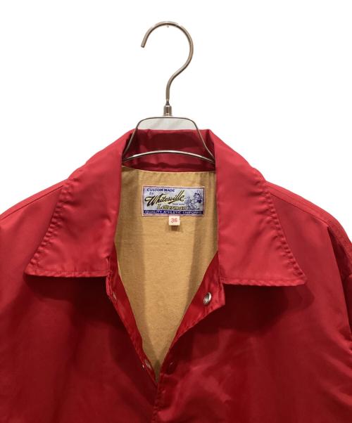 whitesville（ホワイツビル）WHITESVILLE (ホワイツビル) コーチジャケット レッド サイズ:SIZE 36の古着・服飾アイテム
