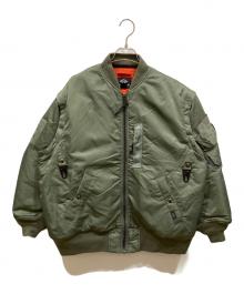 Manastash×JEANASIS×AVIREX（マナスタッシュ×ジーナシス×アヴィレックス）の古着「MA-1ジャケット」｜カーキ