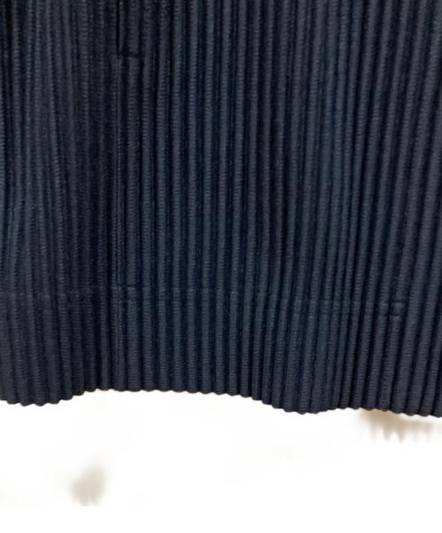 HOMME PLISSE ISSEY MIYAKE（オム プリッセ イッセイ ミヤケ）HOMME PLISSE ISSEY MIYAKE (オム プリッセ イッセイ ミヤケ) BASICS プリーツテーラードジャケット ネイビー サイズ:SIZE 2の古着・服飾アイテム