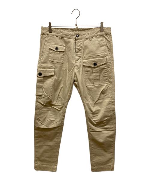 DSQUARED2（ディースクエアード）DSQUARED2 (ディースクエアード) カーゴパンツ ベージュ サイズ:SIZE 48の古着・服飾アイテム