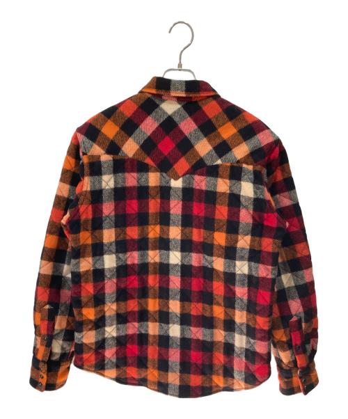 RRL（ダブルアールエル）RRL (ダブルアールエル) チェックドキルトオーバーシャツ レッド サイズ:Sの古着・服飾アイテム