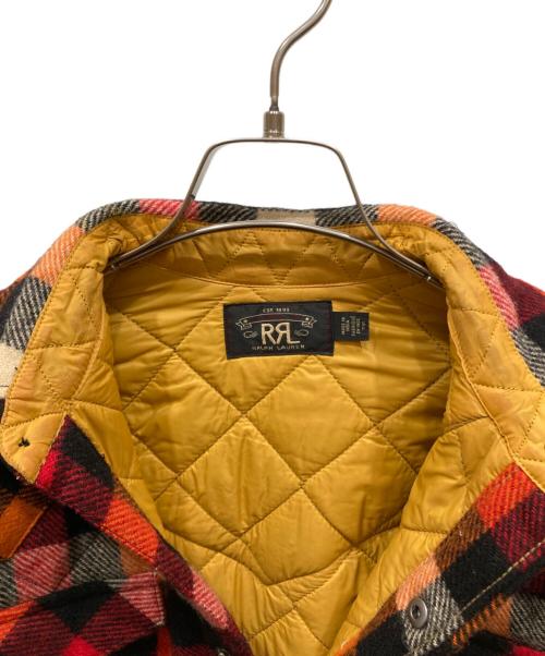 RRL（ダブルアールエル）RRL (ダブルアールエル) チェックドキルトオーバーシャツ レッド サイズ:Sの古着・服飾アイテム