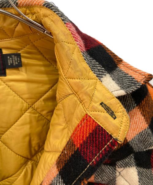 RRL（ダブルアールエル）RRL (ダブルアールエル) チェックドキルトオーバーシャツ レッド サイズ:Sの古着・服飾アイテム