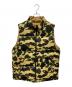 A BATHING APE（アベイシングエイプ）の古着「Camo Reversible Down Vest」｜オリーブ