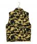 A BATHING APE (アベイシングエイプ) Camo Reversible Down Vest オリーブ サイズ:M：23000円