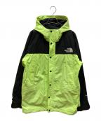 THE NORTH FACEザ ノース フェイス）の古着「マウンテンライトジャケット」｜ネオンイエロー×ブラック