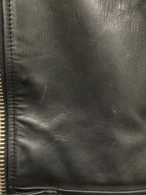 SUNSET BAY（サンセット ベイ）SUNSET BAY (サンセット ベイ) ホースハイドレザージャケット　BUZZARDS ブラック サイズ:SIZE 3の古着・服飾アイテム