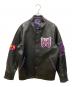 Needles（ニードルズ）の古着「LETTERMAN JACKET COWHIDE LTHR」｜ブラック